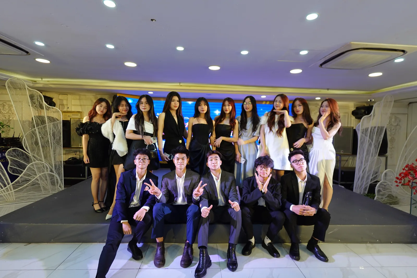 Members gathered together after a programme